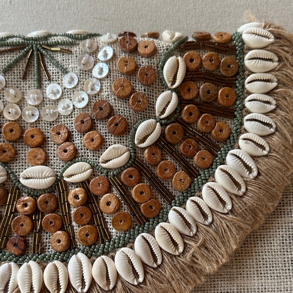Bohemian Shell Embellished Clutch - Picture 2 of 7